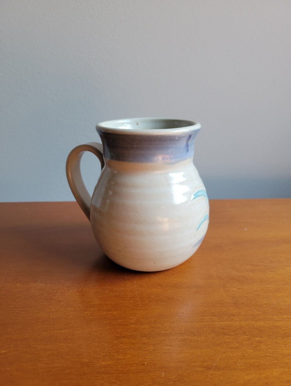 Handmade Studio Pottery Swan Mug Stoneware Hand Thrown Artisan Coffee Cup - Picture 2 of 7